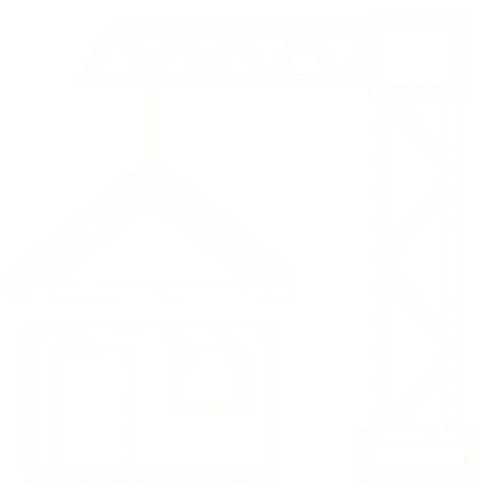 house and crane icon